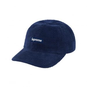 Supreme Ripple Corduroy Small Box Logo 6 Panel Hat