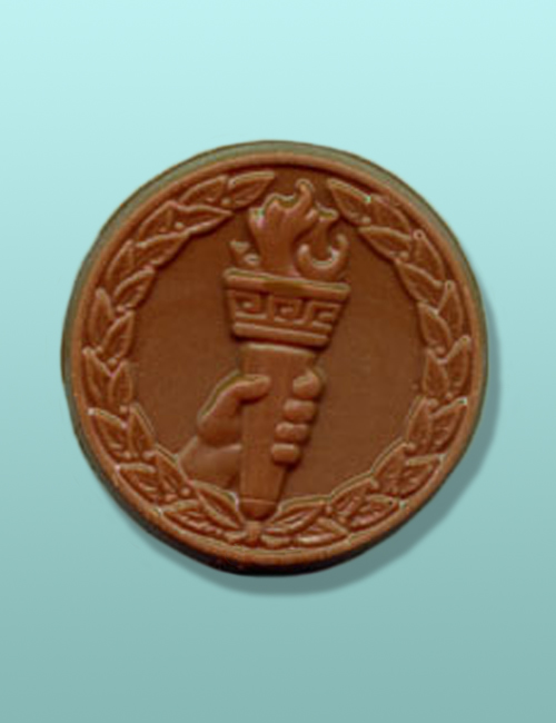 Chocolate Torch Medal Party Favor