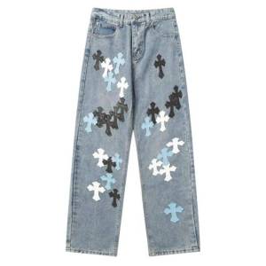 Chrome Style Levis Hearts Cyan Jeans